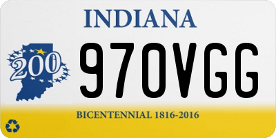 IN license plate 970VGG