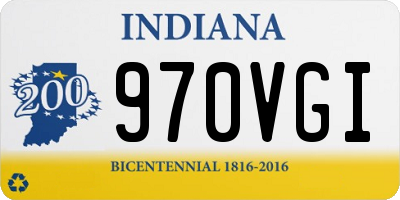 IN license plate 970VGI