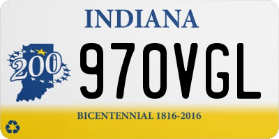 IN license plate 970VGL
