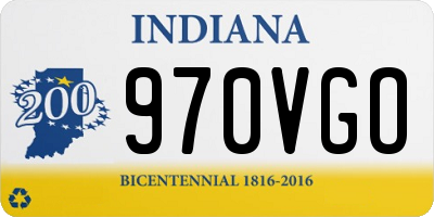 IN license plate 970VGO