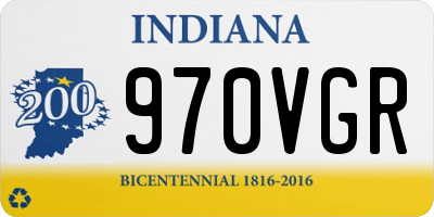 IN license plate 970VGR