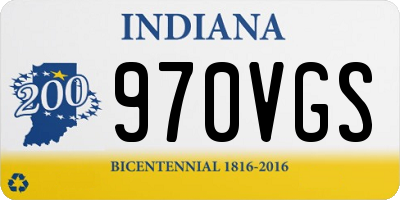 IN license plate 970VGS