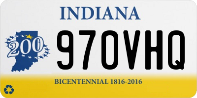 IN license plate 970VHQ