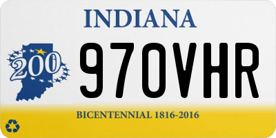 IN license plate 970VHR