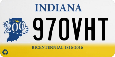 IN license plate 970VHT