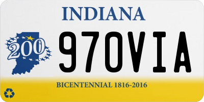IN license plate 970VIA