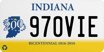 IN license plate 970VIE