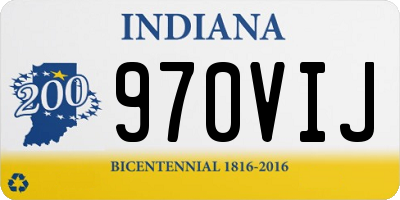 IN license plate 970VIJ