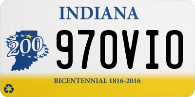 IN license plate 970VIO