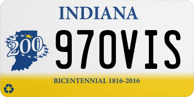 IN license plate 970VIS