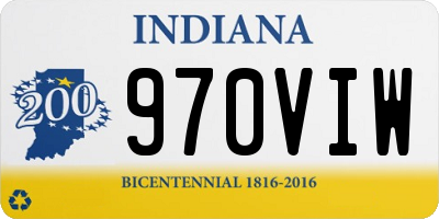 IN license plate 970VIW