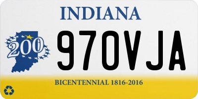 IN license plate 970VJA
