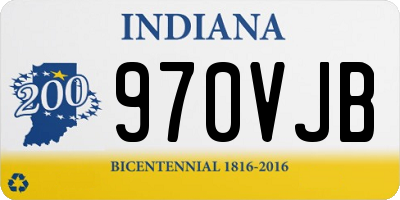 IN license plate 970VJB