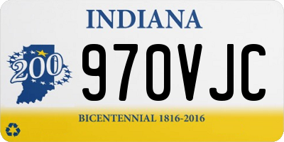 IN license plate 970VJC