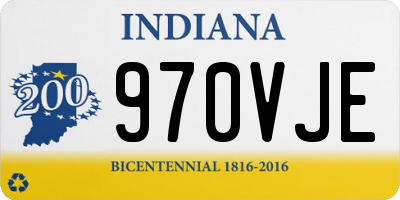 IN license plate 970VJE