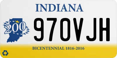 IN license plate 970VJH