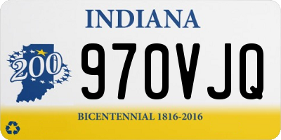 IN license plate 970VJQ