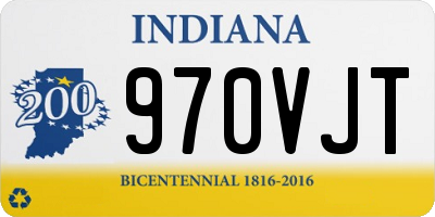 IN license plate 970VJT