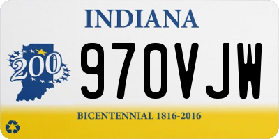 IN license plate 970VJW