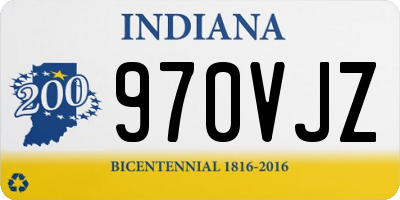 IN license plate 970VJZ