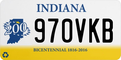 IN license plate 970VKB