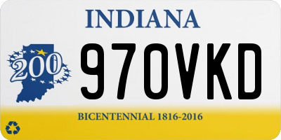 IN license plate 970VKD