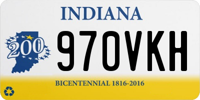 IN license plate 970VKH