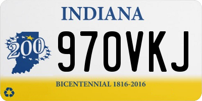 IN license plate 970VKJ