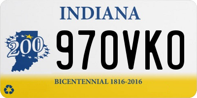 IN license plate 970VKO