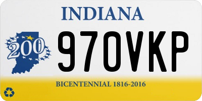 IN license plate 970VKP