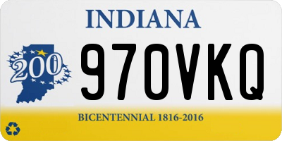 IN license plate 970VKQ