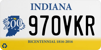 IN license plate 970VKR