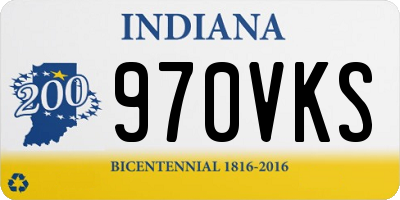 IN license plate 970VKS