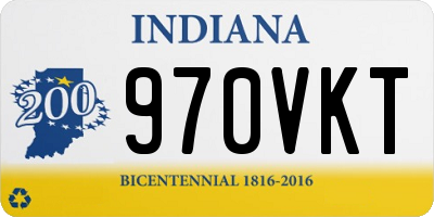 IN license plate 970VKT