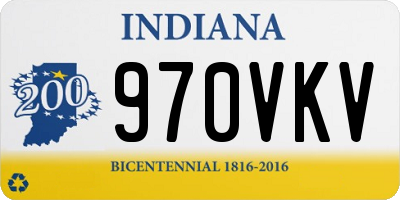 IN license plate 970VKV