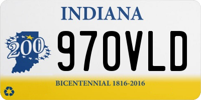 IN license plate 970VLD