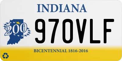 IN license plate 970VLF