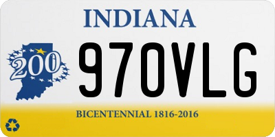 IN license plate 970VLG