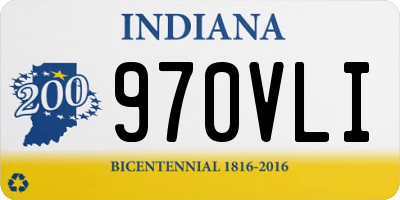 IN license plate 970VLI