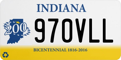 IN license plate 970VLL