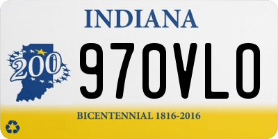 IN license plate 970VLO