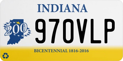 IN license plate 970VLP