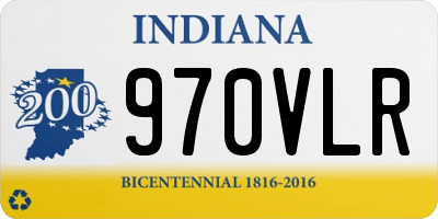 IN license plate 970VLR