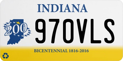 IN license plate 970VLS