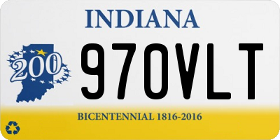 IN license plate 970VLT