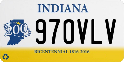 IN license plate 970VLV