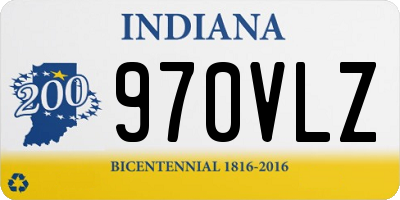 IN license plate 970VLZ