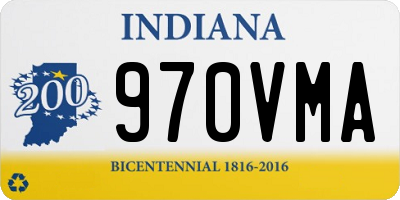IN license plate 970VMA