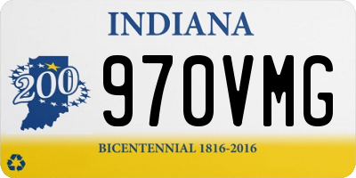 IN license plate 970VMG