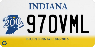 IN license plate 970VML